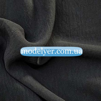 Ткань Американский креп (черный)